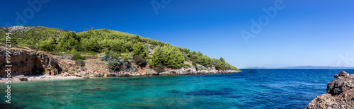 Panorama of dalmatian seashore, Croatia