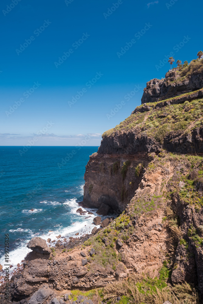 North Tenerife island coastline in la Gordejuela.