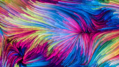 Speed of Colorful Paint