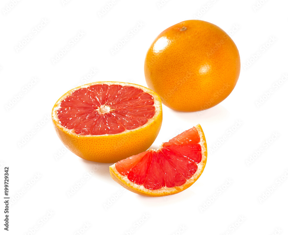 grapefruit isolated on white grapefruit isolated on white