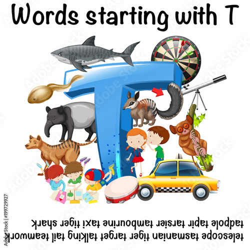 English words starting with T photo