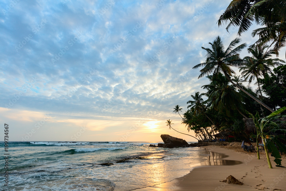 Naklejka premium Landscape of beautiful beach