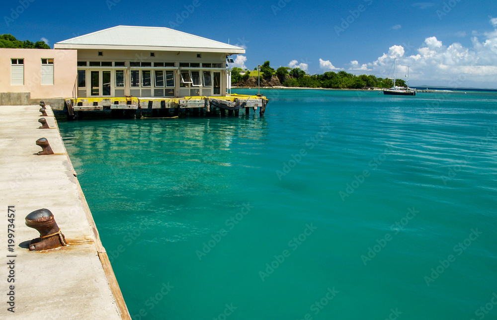 Dock in Bahía de Sardinas, Culebra, Puerto Rico