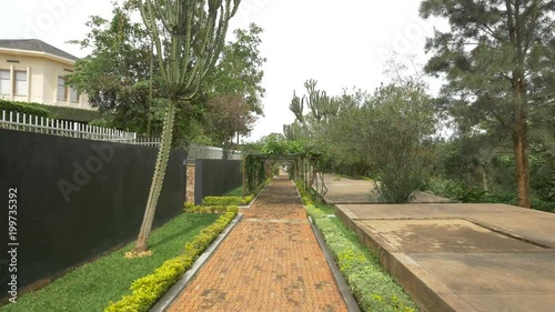 The mass grave garden in Kigali photo