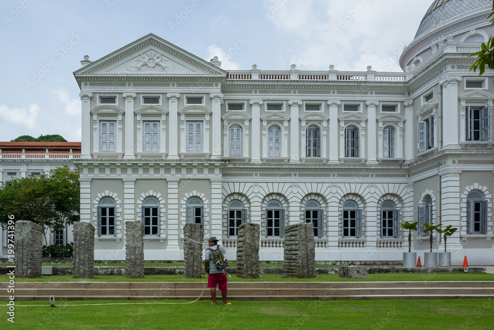 Naklejka premium Gallery with Gardener in Singapore