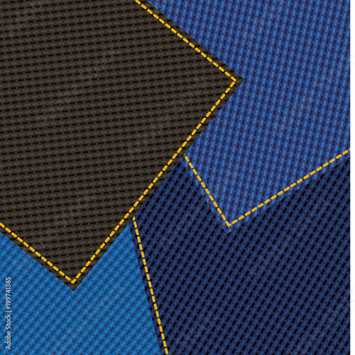jean patch pattern background vector illustration design