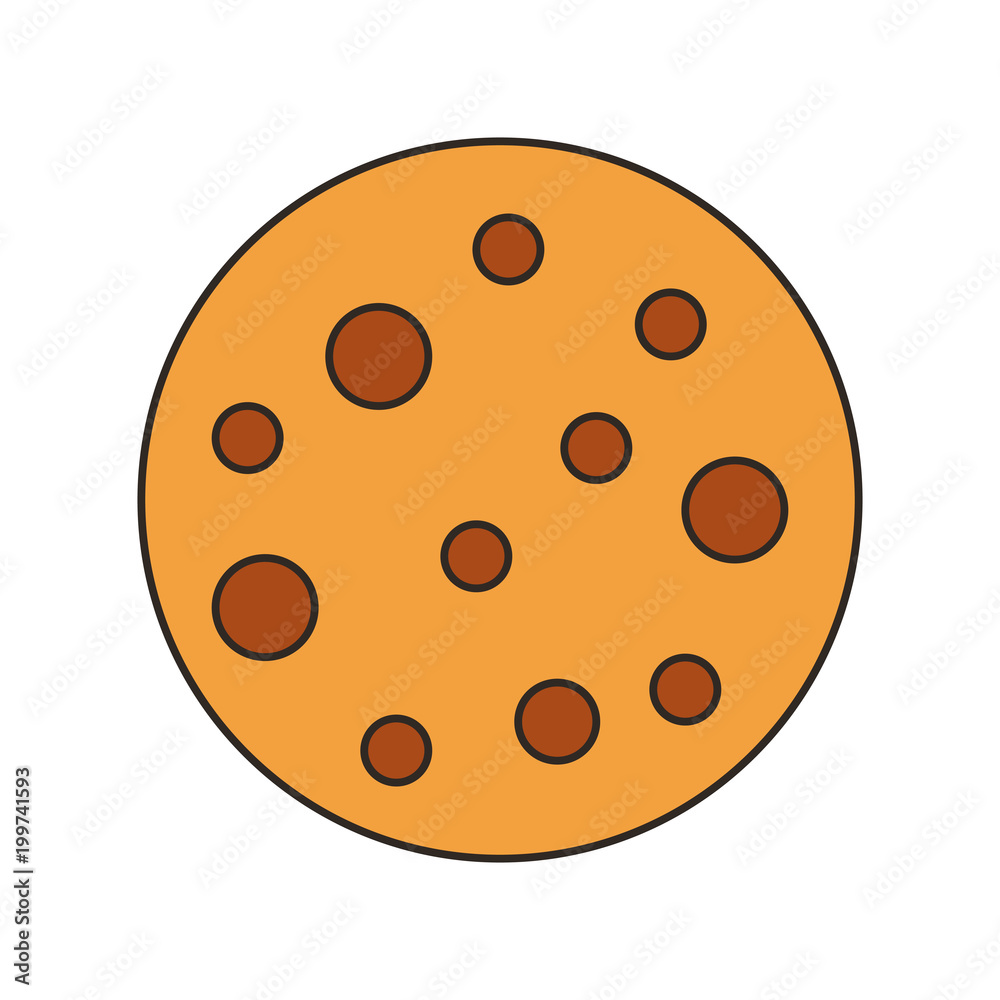 delicious cookie dessert icon vector illustration design delicious cookie dessert icon vector illustration design