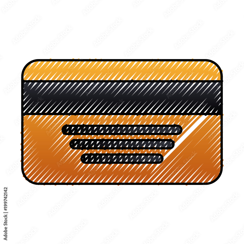 banking credit card secure money vector illustration