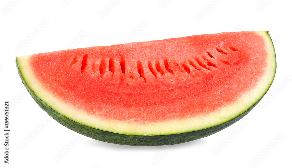 Slice watermelon isolated on the white background