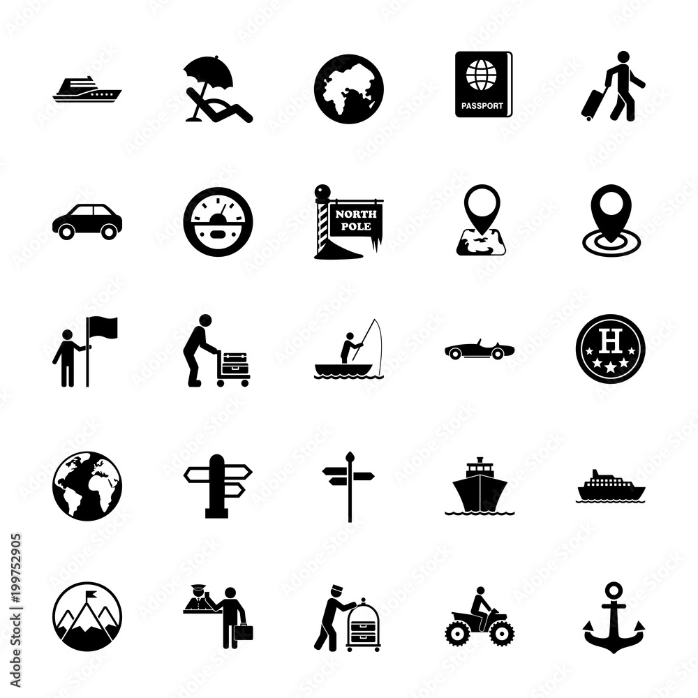 icon-set-of-travel-symbols-tourist-destination-transportation