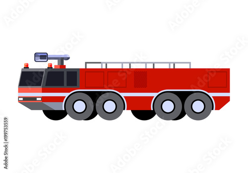 Airport crash tender icon emergency vehicle