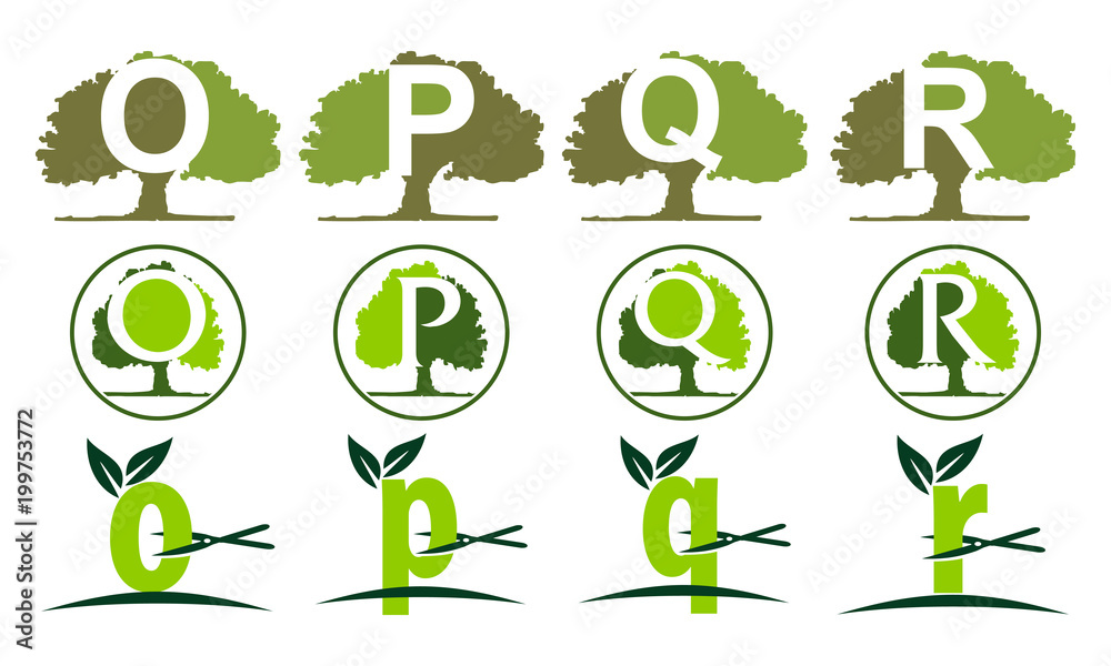 Leaf Tree Template Set Leaf Tree Template Set