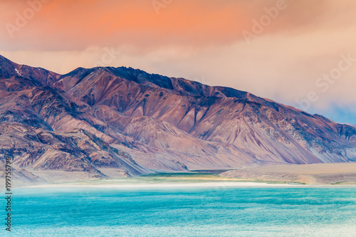 Nice view of Pamir in Tajikistan photo