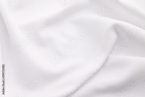 White fabric texture background. Abstract cloth material.