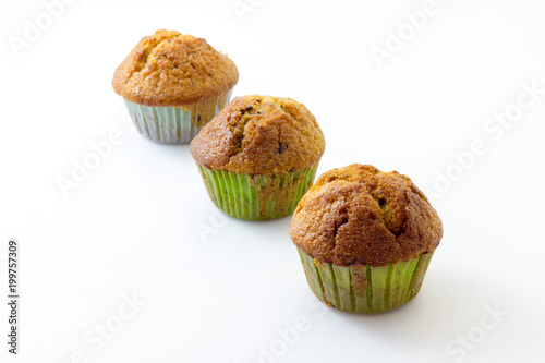 Muffin with white background