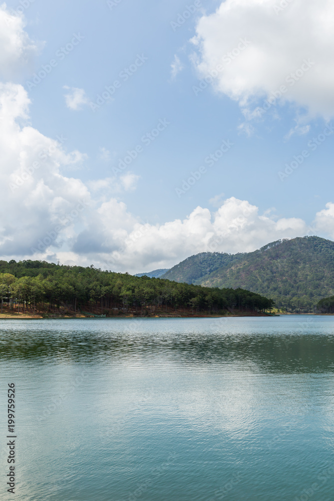 Tuyen Lam Lake, DaLat, Vietnam, Beautiful landscape for eco travel, Holiday