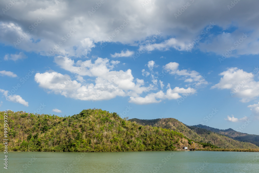 Tuyen Lam Lake, DaLat, Vietnam, Beautiful landscape for eco travel, Boat on water, Holiday