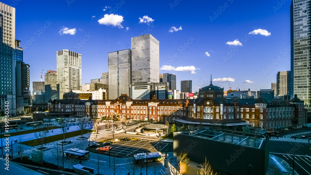 日本 東京 東京駅 絶景 大都会の風景 Stock Photo Adobe Stock