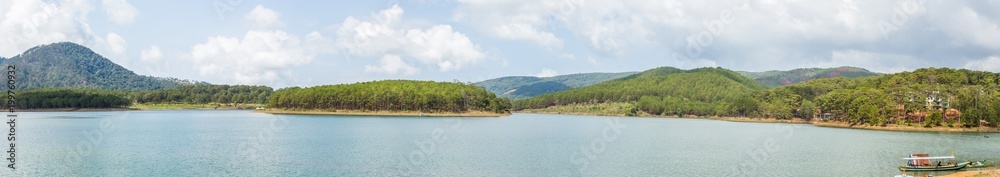 Tuyen Lam Lake, DaLat, Vietnam, Beautiful landscape for eco travel, Holiday, Panorama