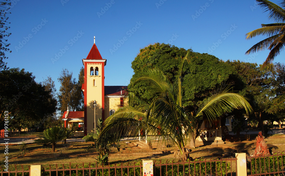 a church in Xai Xai, Mozambique