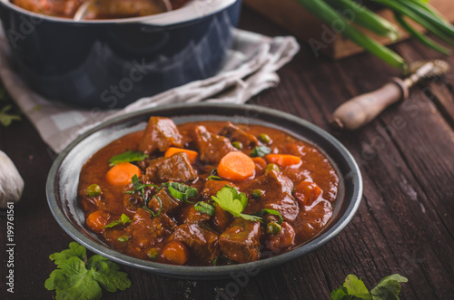 Beef stew with carrots