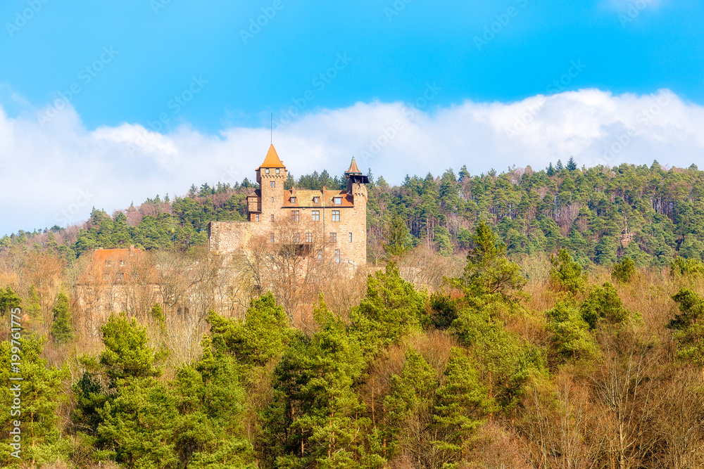 Castle Berwartstein in palatine forest