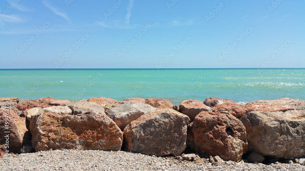 TURQUOISE AND BLUE BEACH