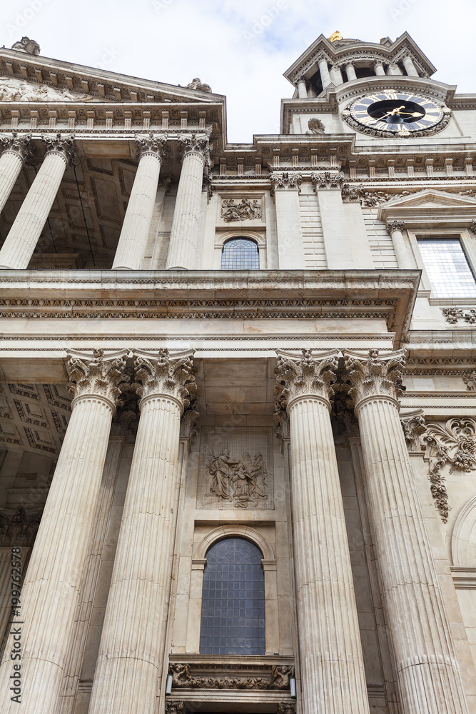 18th century St Paul Cathedral, London, United Kingdom.