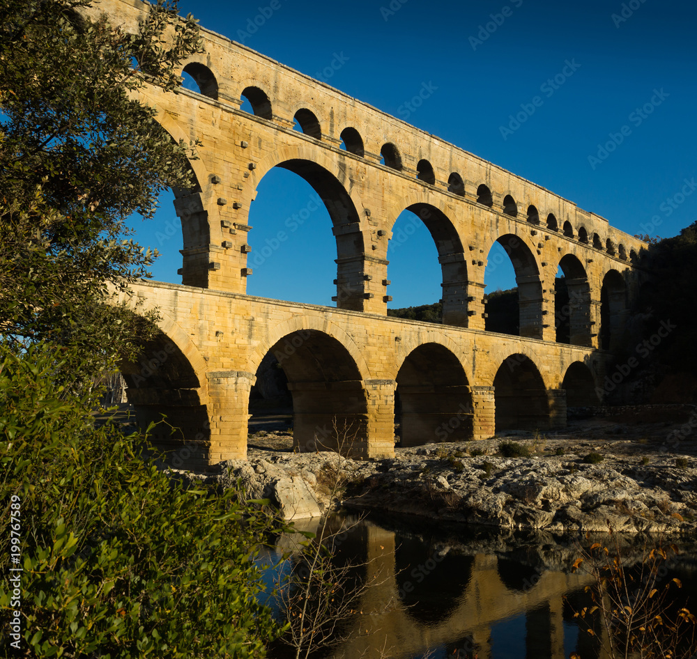 Fototapeta premium The Aqueduct Bridge is cultural landmark of France