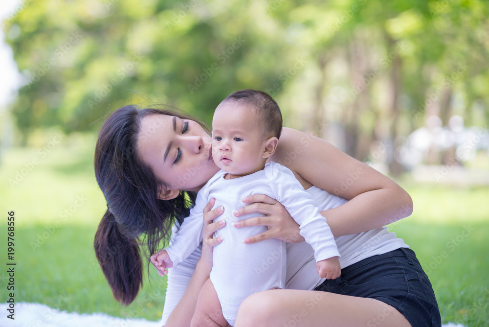 mom and baby mom and baby