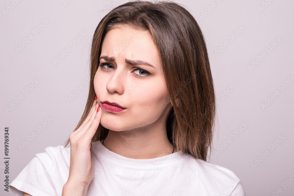 Teeth Problem. Woman Feeling Tooth Pain. Closeup Of A Beautiful Sad Girl Suffering From Strong Tooth Pain. Attractive Female Feeling Painful Toothache. Dental Health And Care Concept. Teeth Problem. Woman Feeling Tooth Pain. Closeup Of A Beautiful Sad Girl Suffering From Strong Tooth Pain. Attractive Female Feeling Painful Toothache. Dental Health And Care Concept.