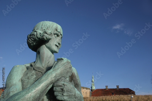 Statues fronting Kronborg Castle photo