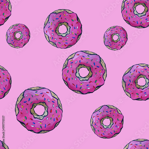 colorful donut pattern