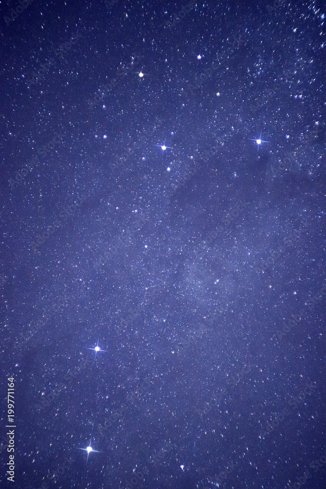 Fototapeta premium Southern Cross on top and Alpha Centauri at bottom