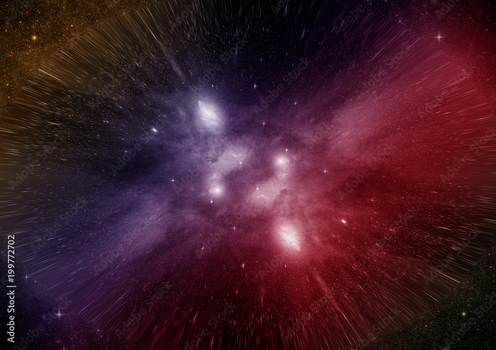 galaxy in a free space galaxy in a free space