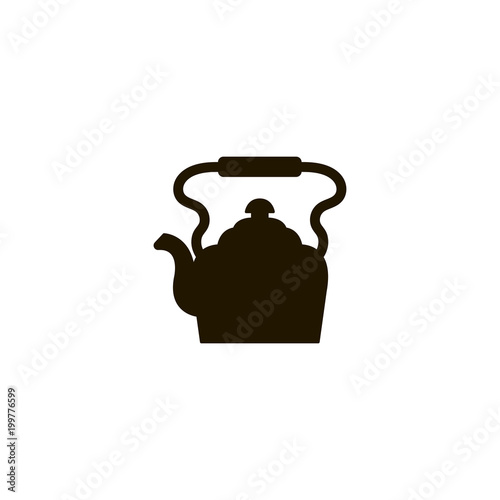 teapot kettle icon. sign design