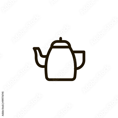 teapot kettle icon. sign design