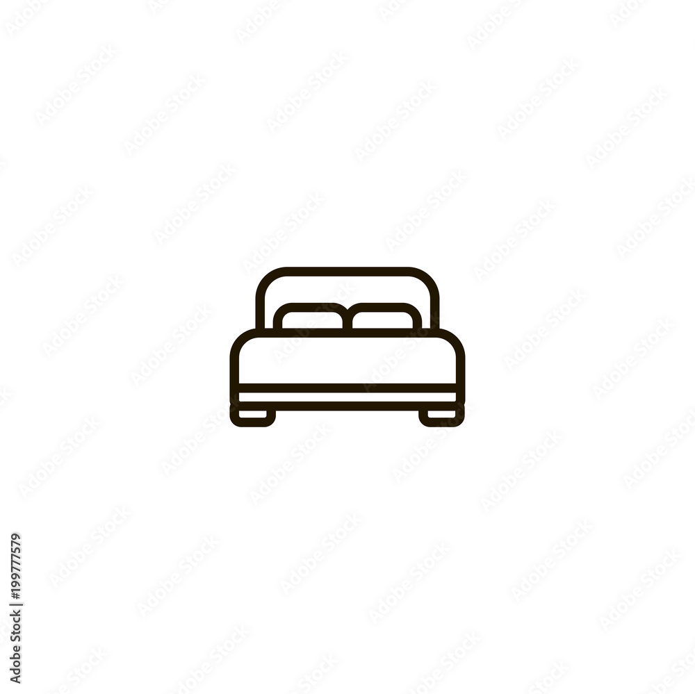 bed icon. sign design bed icon. sign design