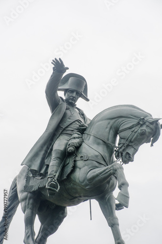 Napoleon statue on Horseback