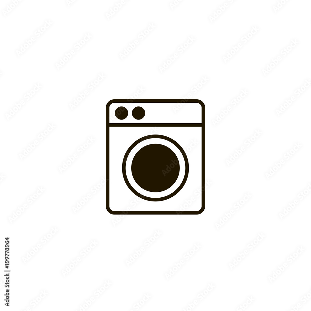 washing machine icon. sign design