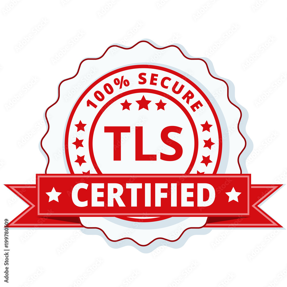 TLS Certified label illustration TLS Certified label illustration