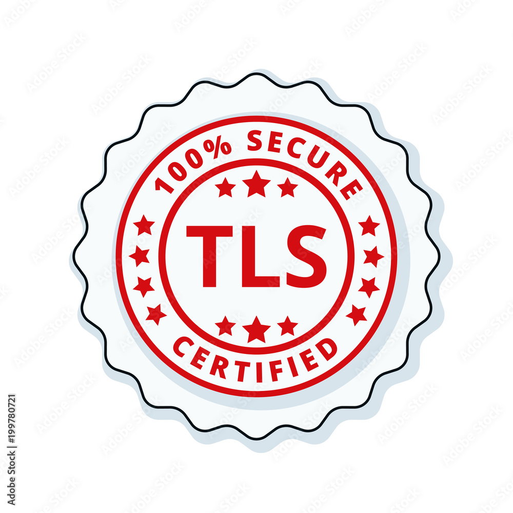 TLS Certified label illustration TLS Certified label illustration