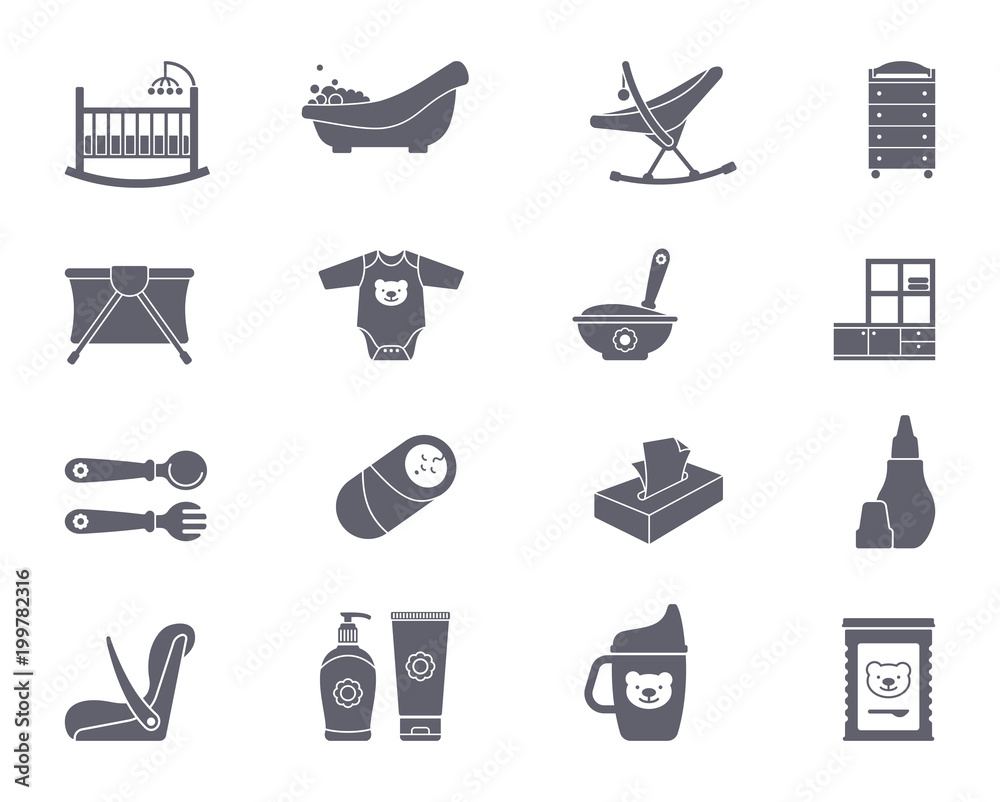 Baby icon set Baby icon set