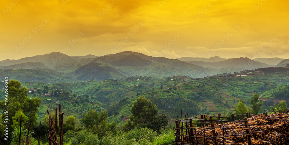 Obraz premium rwanda, afryka