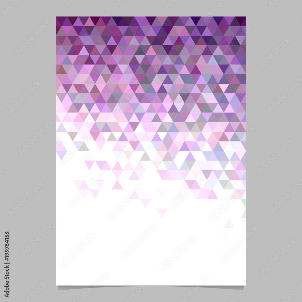 Abstract triangle brochure background template - polygonal stationery design Abstract triangle brochure background template - polygonal stationery design