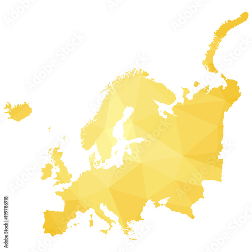 Europa mit geometrischen Muster