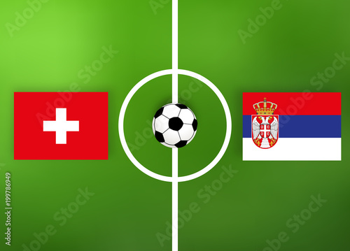 Fußball - Schweiz gegen Serbien