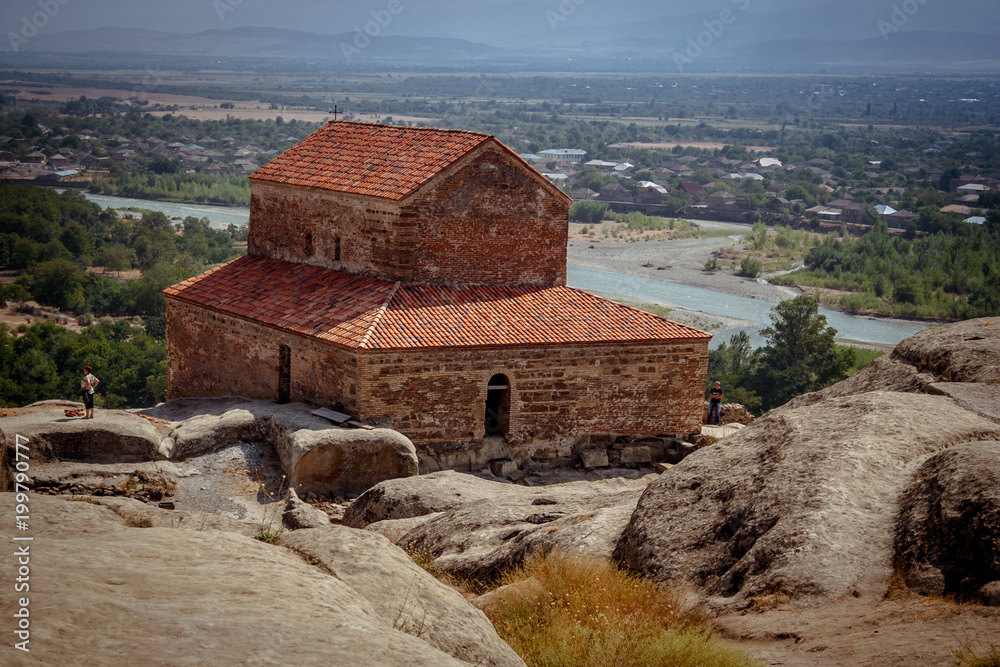 Uplistsikhe Is An Ancient Rock-hewn Town In Eastern Georgia. UNESCO World Heritage Site. Shida Kartli Region, Georgia. Uplistsikhe Is An Ancient Rock-hewn Town In Eastern Georgia. UNESCO World Heritage Site. Shida Kartli Region, Georgia.