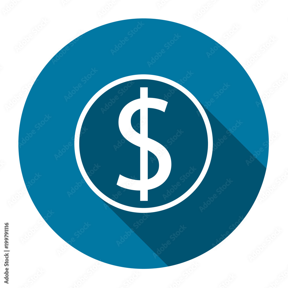 symbol coin dollar with long shadow black,Simple design style.vector illustration symbol coin dollar with long shadow black,Simple design style.vector illustration