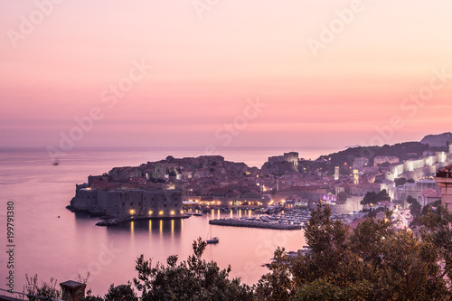 Dubrovnik during sunset